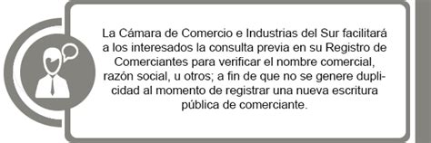 Requisitos Para Inscripcion C Mara De Comercio E Industrias Del Sur