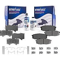 Amazon Detroit Axle Front And Rear Ceramic Brake Pads W Hardware