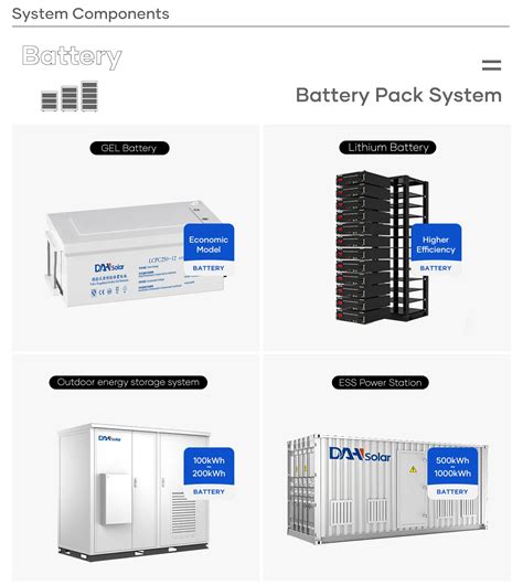 New Design Hybrid Solar Power System 10 30kwh 50kwh 100kwh Battery