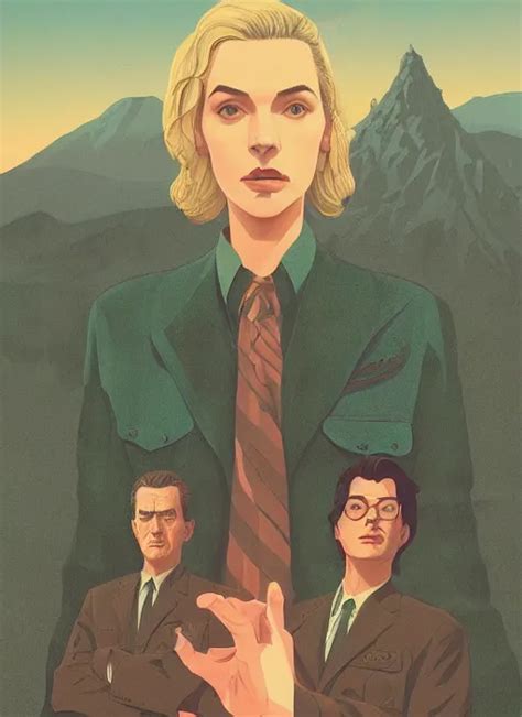 Twin Peaks Poster Artwork By Tomer Hanuka Rendering Stable Diffusion