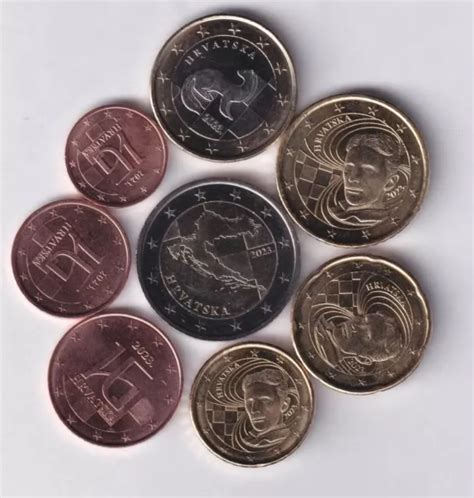 Croatia Euro Coin Set Unc M Nzen Konvolut Kroatien