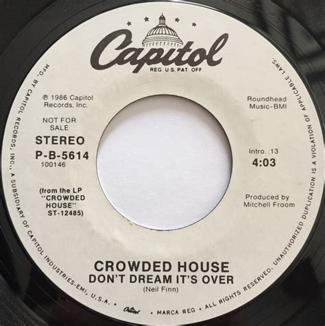 Crowded House - Don't Dream It's Over (1986, Vinyl) | Discogs