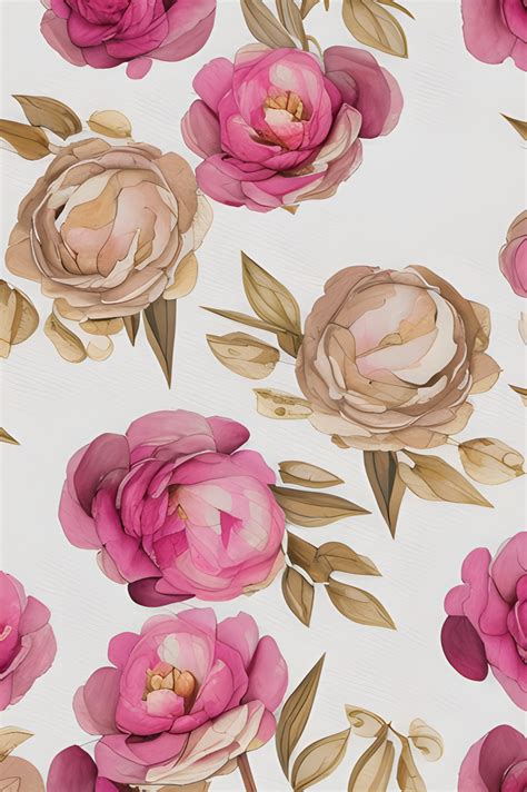 Watercolor Peonies Wallpaper by WakeMeUpInMadrid on DeviantArt