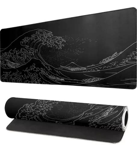 Alfombrilla De Ratón Grande Japonesa Sea Wave Diseño Anime Cuotas