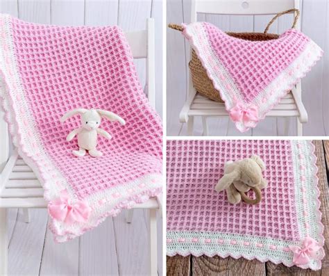 Crochet Waffle Stitch Baby Blanket The Annabel Blanket Maisie And Ruth