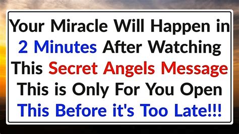 11 11God Says Your Miracle Will Happen In 2 Minutes After Watching