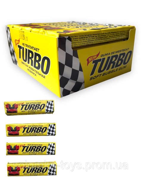 TURBO Жевательная резинка, жвачка ТУРБО СТИК 20 шт (400 г) (ID ...