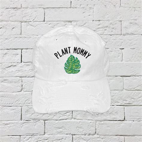 Plant Mommy Vintage Distressed Dad Hat Embroidered Succulent Etsy Uk