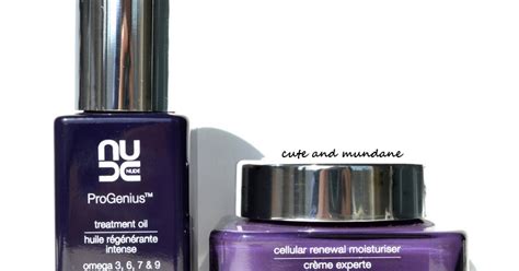 Cute And Mundane Nude Skincare Pro Genius Treatment Oil And Cellular Renewal Moisturiser Review