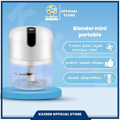 Jual KAISEN Mini Chopper Blender Penggiling Bumbu Dapur Portable