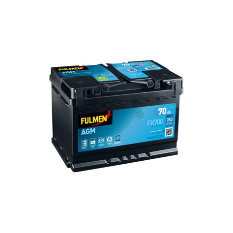 Batterie Démarrage Fulmen AGM Stop and Start 12V 70Ah 760A