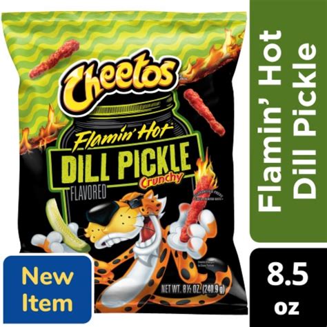 Cheetos Flamin Hot Dill Pickle Crunchy Cheese Flavored Snacks Oz Fred Meyer