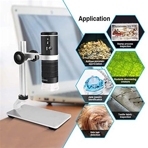 Cainda WiFi Digital Microscope For IPhone Android Phone Mac Windows HD