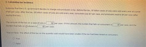 Solved Calculating Tax Incidence Suppose That The Us Chegg