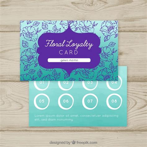 Loyalty Card Template Psd Free Free Templates Printable