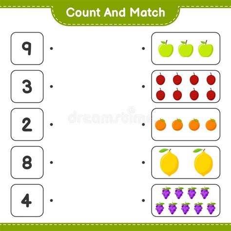 Count and Match: Educational Fruits Game