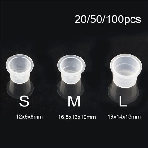 Disposable Tattoo Ink Cup Small Big Size Silicone Permanent Tattoo