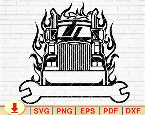 Semi Truck Svg Truck Driver Svg Semi Truck Name Svg Trucker Etsy