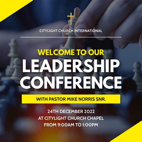 Leadership Conference Church Flyer Template Postermywall