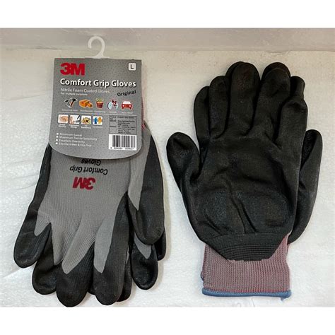 3m Comfort Grip Gloves Nitrile Foam Coated Gloves 1 Pair Shopee