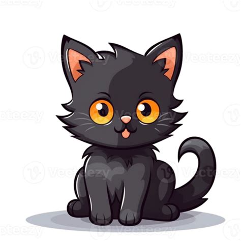 black cat cartoon illustration, png 27143211 PNG