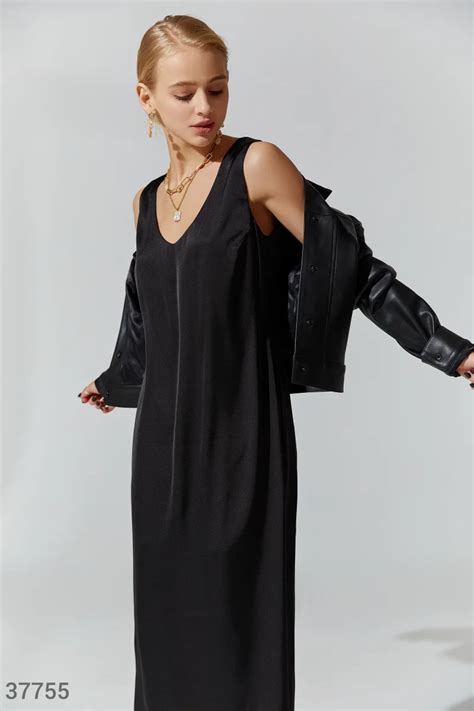 Длинное шелковое платье (№ 37755) ♡ Gepur - women clothes store