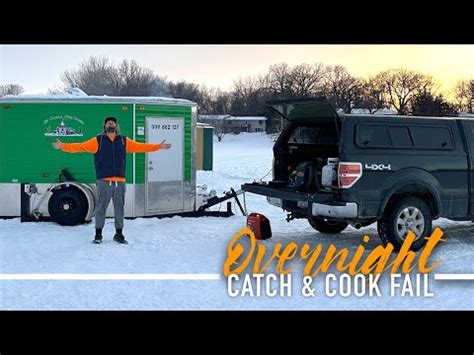 Overnight Ice Camping Catch And Cook Failure YouTube