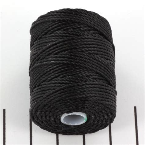 C Lon Bead Cord Tex 400 0 9 Mm Zwart Draad MiyukiGroothandel Nl