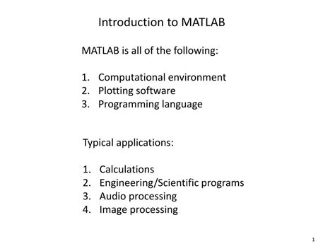 Ppt Introduction To Matlab Powerpoint Presentation Free Download