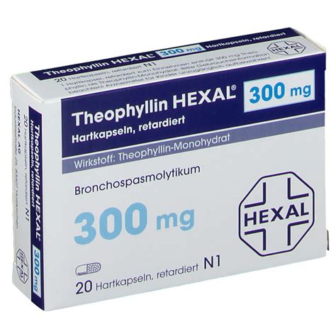 Theophyllin Hexal 300 Mg Retardkapseln 20 St Mit Dem E Rezept Kaufen