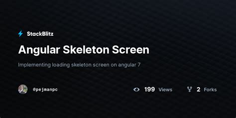 Angular Skeleton Screen StackBlitz