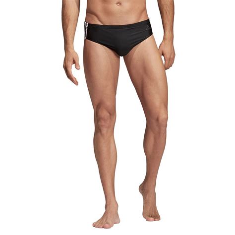 Adidas Infinitex Fitness 3 Stripes Swimming Brief Black Swiminn