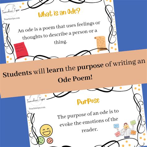 Ode Poetry Powerpoint Lesson Poetic Texts How To Write An Ode Poem