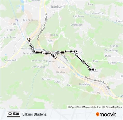 530 Route Schedules Stops Maps Eilkurs Bludenz Updated