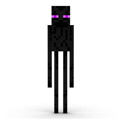 Minecraft Enderman Opgetuigd Voor Maya 3d Model 29 Ma Free3d