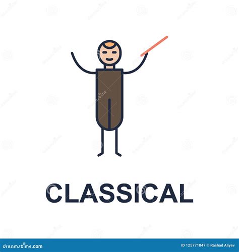 Classical Musician Icon Element Of Music Style Icon For Mobile Concept