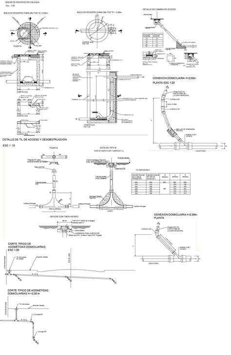 Home Connection Details In DWF CAD Library