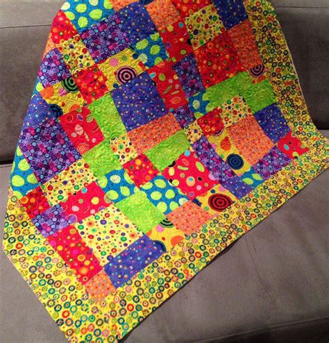 Stitch A Quick And Easy Crazy Nine Patch Quilt Pattern Patch Quilt Patches And Patterns