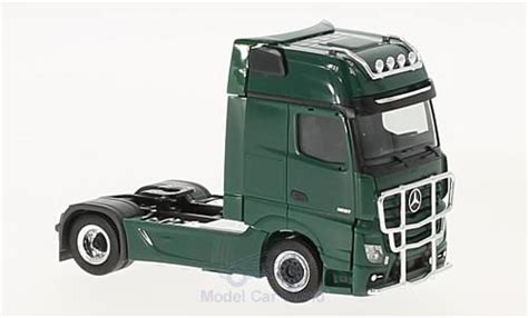 Miniature Mercedes Actros 1 87 Herpa Gigaspace Zugmaschine Dunkelverte