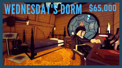 Building Wednesdays Dorm Nevermore Academy Bloxburg Bedroom