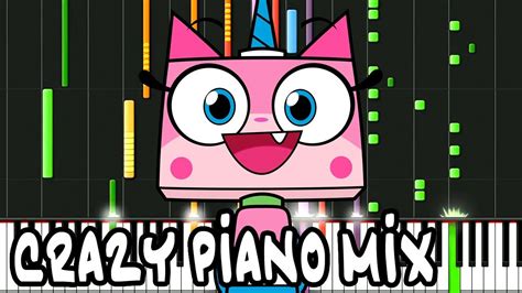 Crazy Piano Mix Unikitty Theme Song Youtube