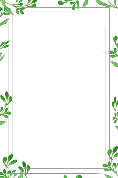 Simple Border Plant Background Illustration Wallpaper Image For Free