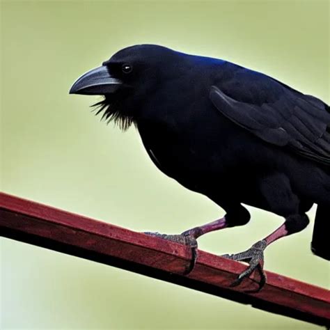 A Crow Smoking A Cigarette Stable Diffusion