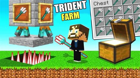 BUILDING UNLIMITED TRIDENT FARM IN MINECRAFT | AARVARD AGAIN - Minecraft videos