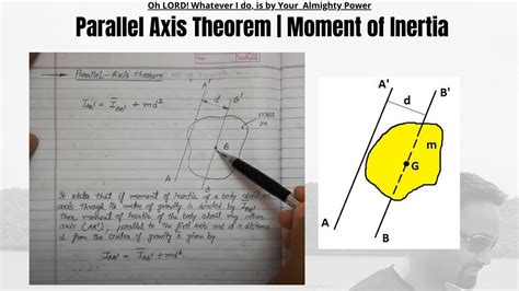 Parallel Axis Theorem Engineering Mechanics Youtube