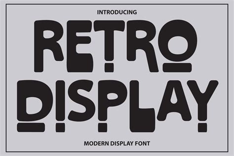 Retro Display Font | MasterBundles