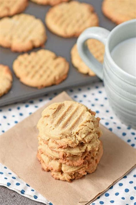 Chewy Peanut Butter Cookies - Adventures of Mel