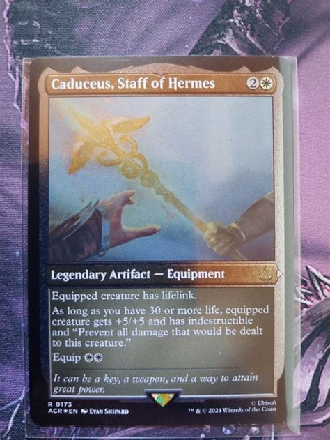 Caduceus Staff Of Hermes Mtg Assassin S Creed Etched Foil Kaufen