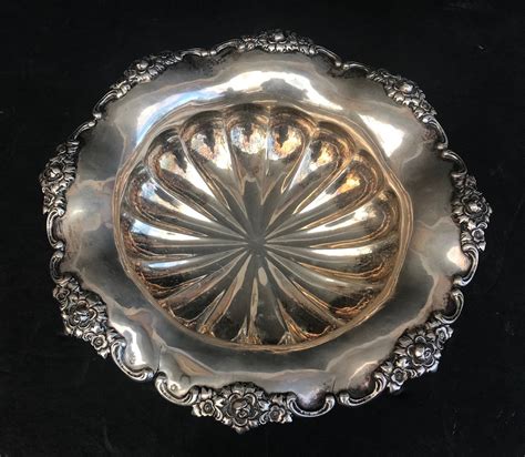 Victorian Silver Bowl Antique 19th Century Viennese Heavy Silver