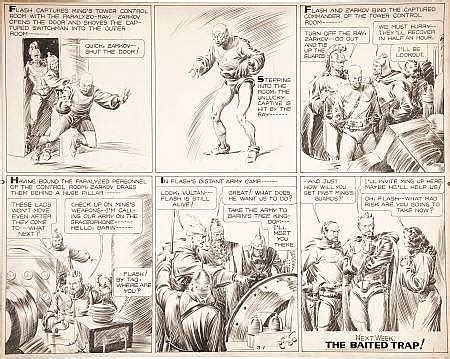 Sold At Auction Alexander Gillespie Raymond Alex Raymond Flash Gordon